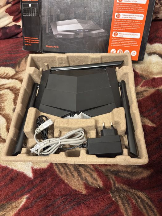 Роутер Tenda AC10 wifi5 ac1200 Двохдіапазонний 2.4Ghz, 5Ghz