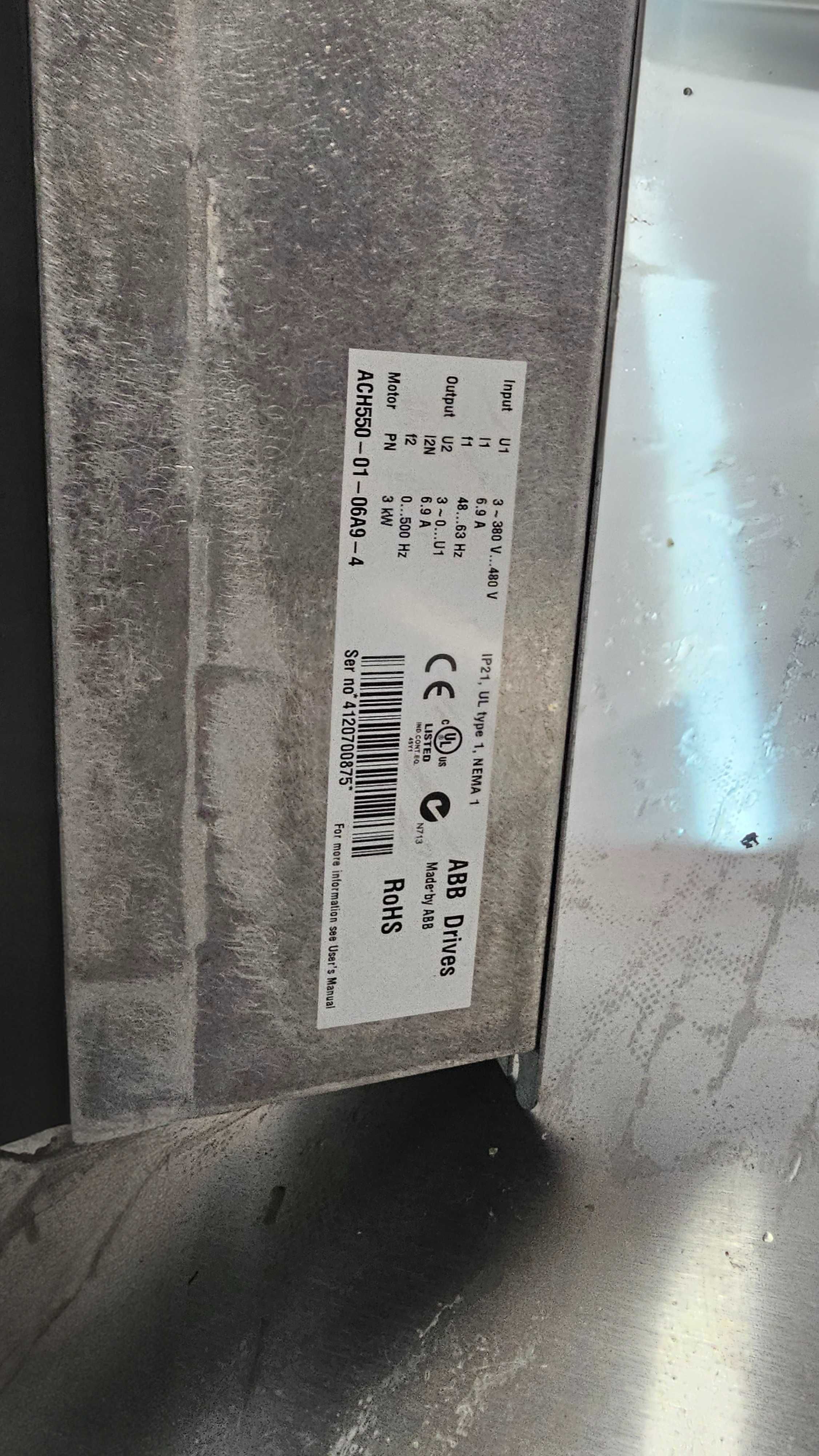 Variador de Velocidade ACH550 3kW 400V 3ph IP21