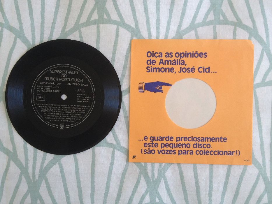 Disco vinil 33rpm: "Superestrelas da Música Portuguesa" (vintage)