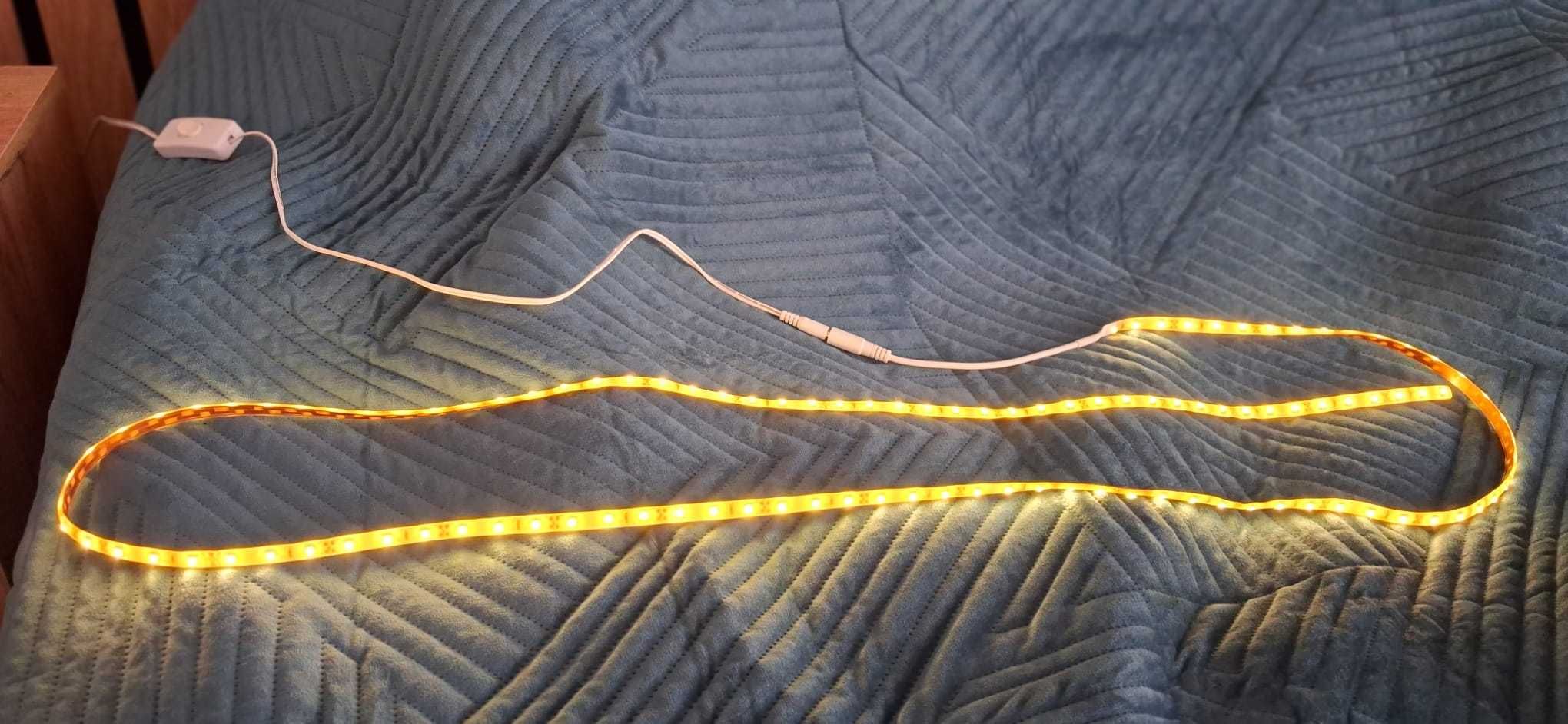 Taśma LED zasilaczem --> długość  188cm