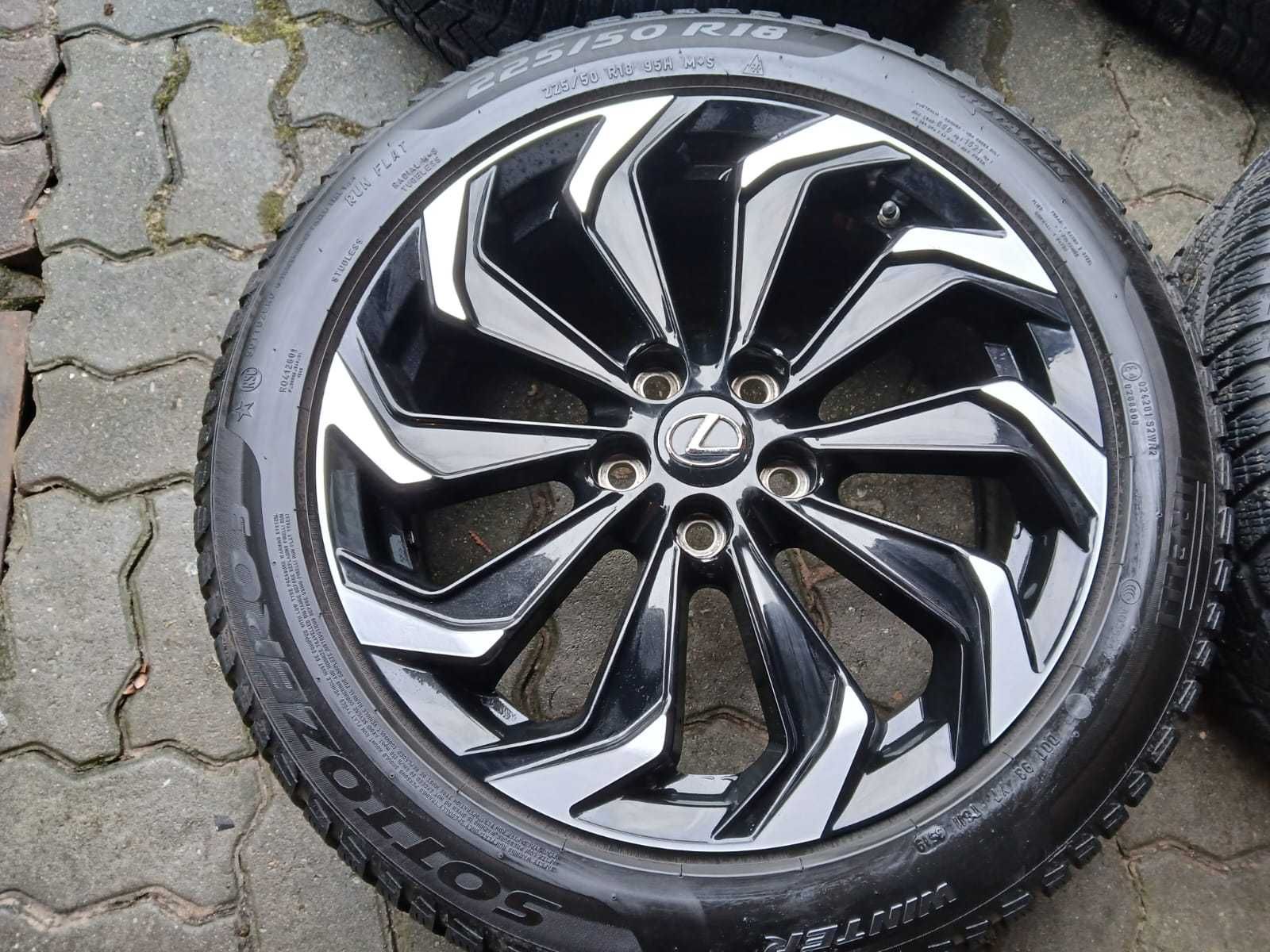 Koła Lexus UX Oryginalne Zima Opony Pirelli RFT Felgi zimowe