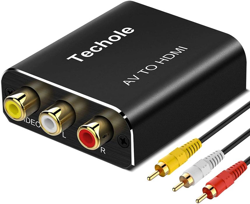 RCA para HDMI, 1080P RCA Composto CVBS AV para HDMI Adaptador de Áudio
