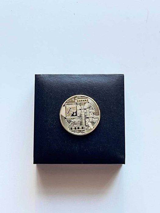 Lote de 30 Caixas - Bitcoin Moeda Física - Caixa especial aveludada -