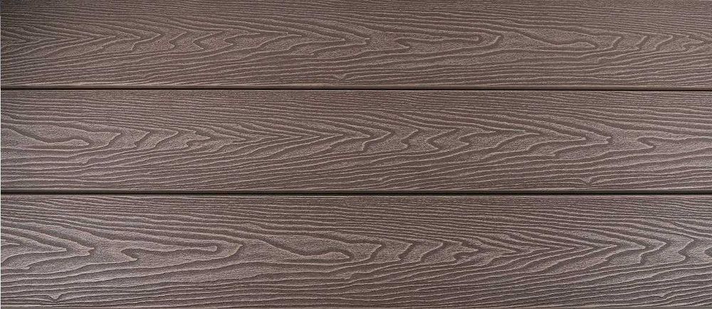 Deska tarasowa kompozytowa pełna, rysunek drewna MyDeck trzy kolory