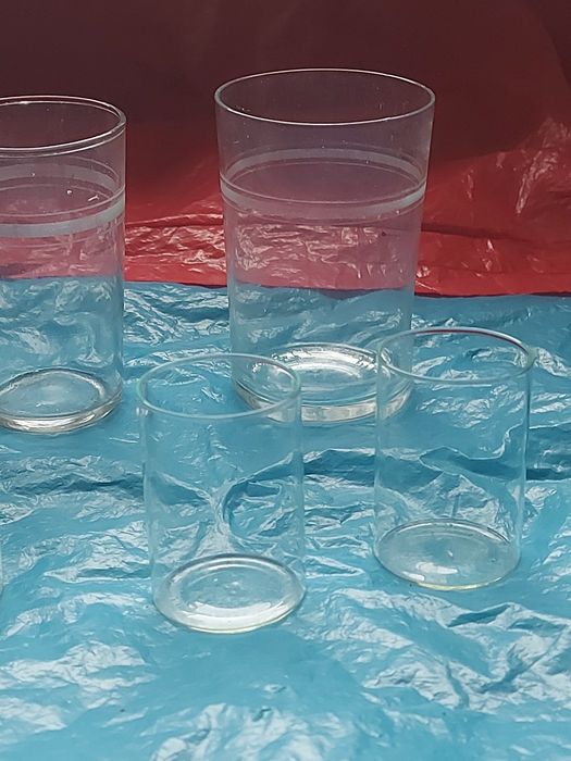 szkło 7 sztuk z czasów PRL