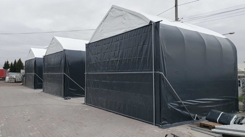 Hala łukowa 6x15x5,3 na bele garaż wiata hangar magazyn namiotowa
