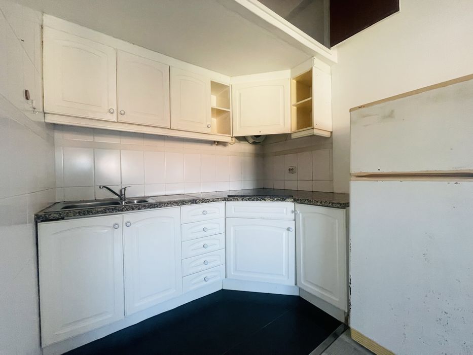 Banca de cozinha, de canto