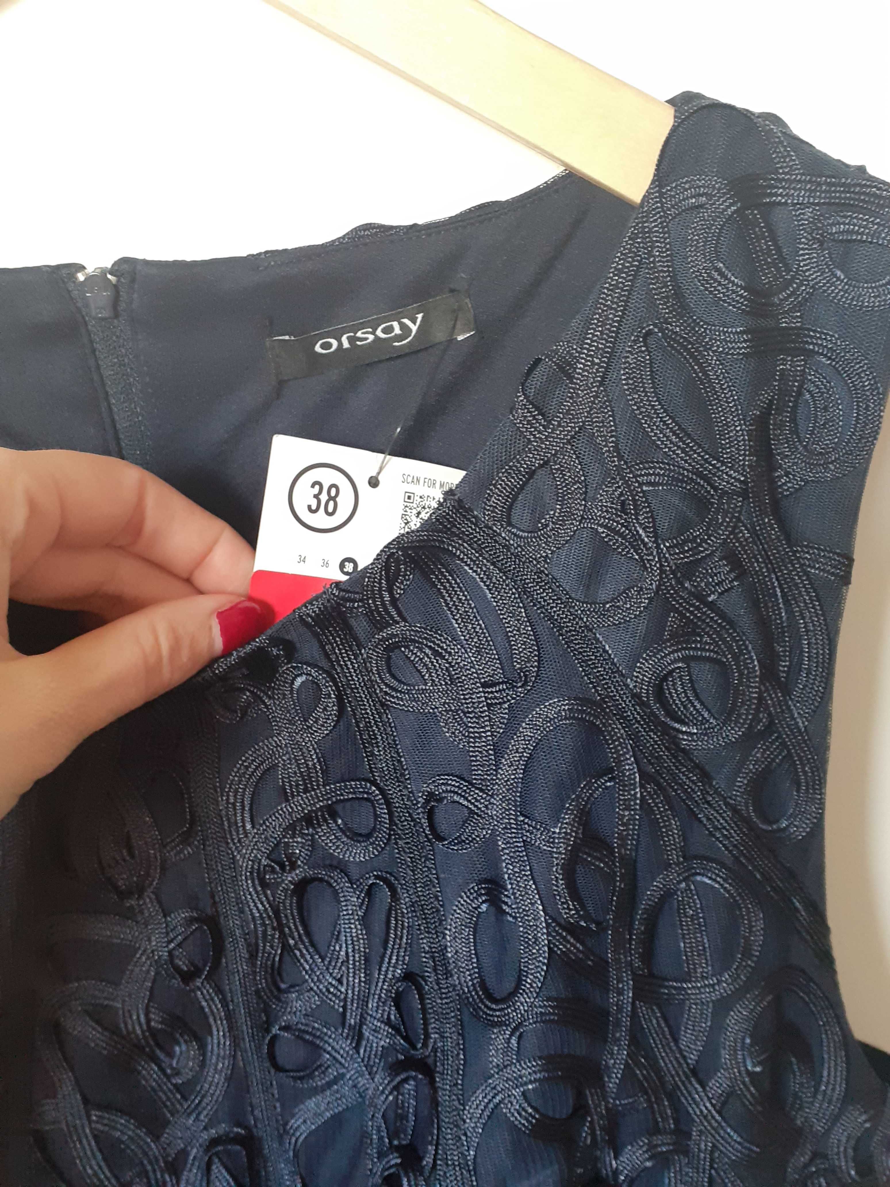 Granatowa, elegancka , nowa sukienka Orsay M