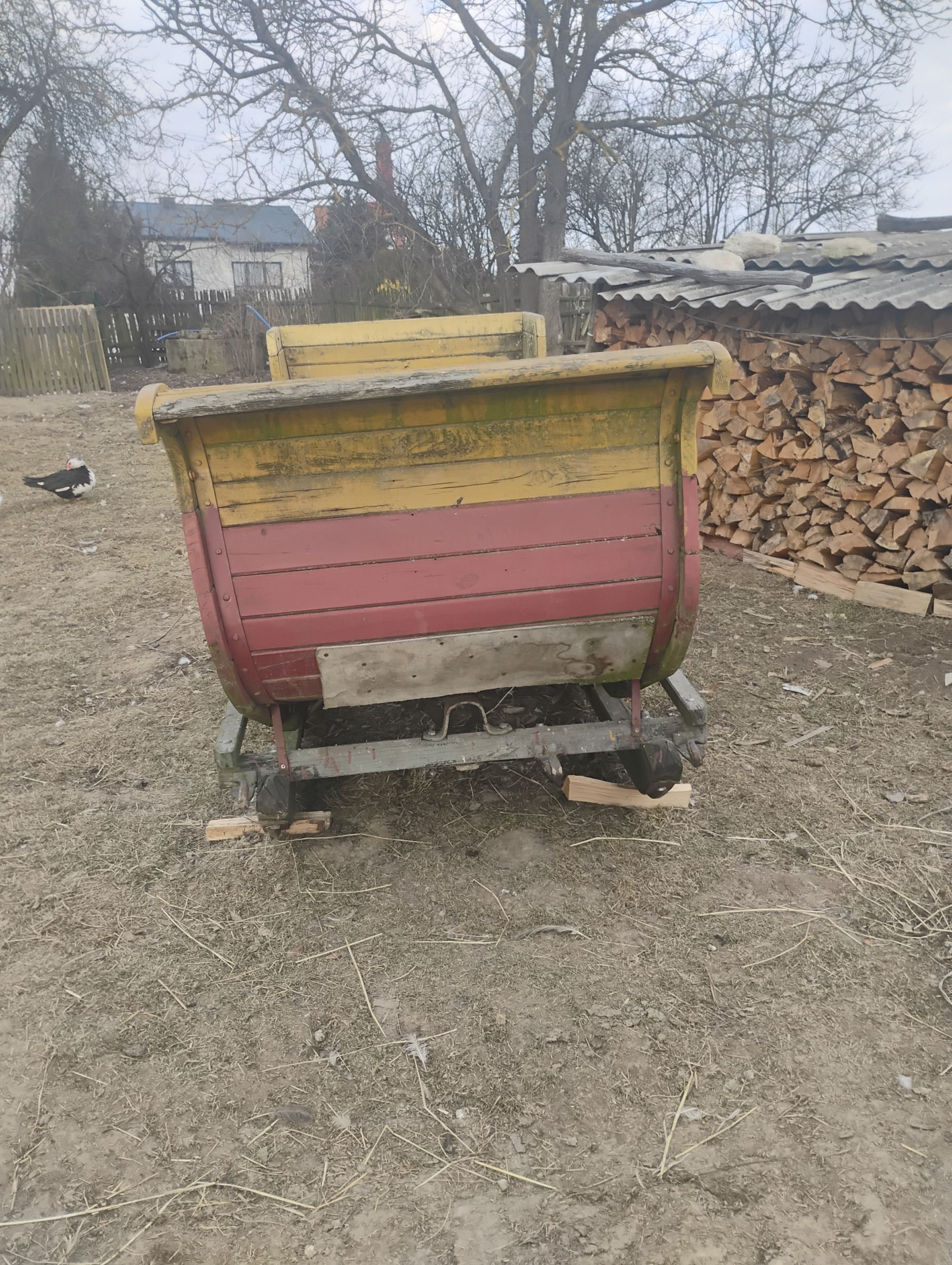 Sanie zaprzęg konny