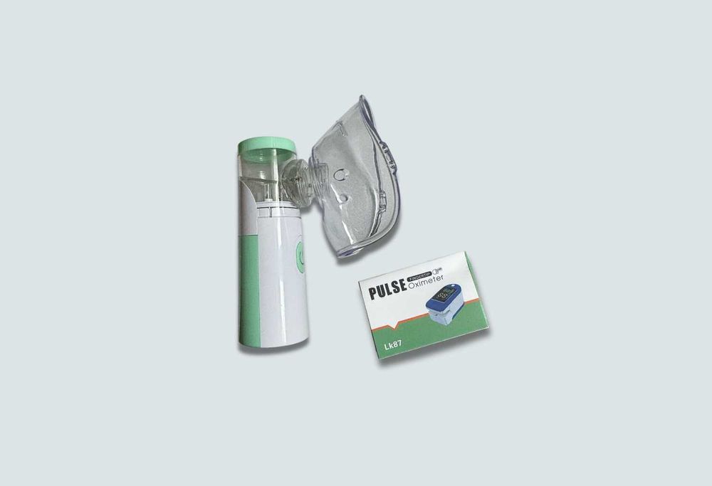 Inhalator/Nebulizator + Pulsoksymetr – Idealny Zestaw Medyczny!