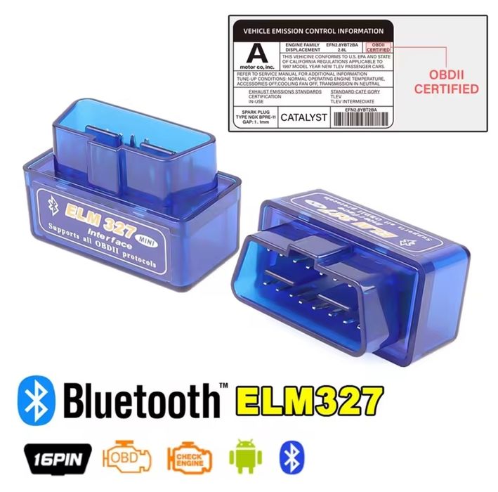 Ато сканер ELM 327 V2.1 новый OBD2 16 контактный для диагностики авто