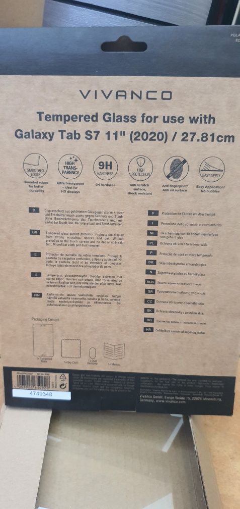 Película vidro Galaxy s7 11'