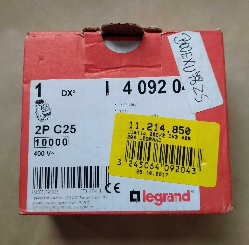 Legrand wyłącznik nadprądowy S 312 2P C 25A