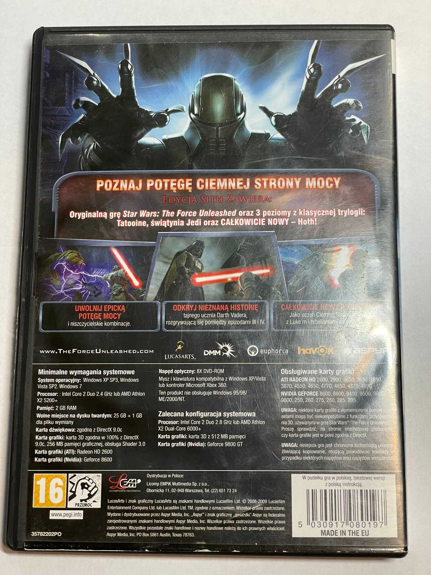 Star Wars The Force Unleashed Ultimate Sith Edition PL PC