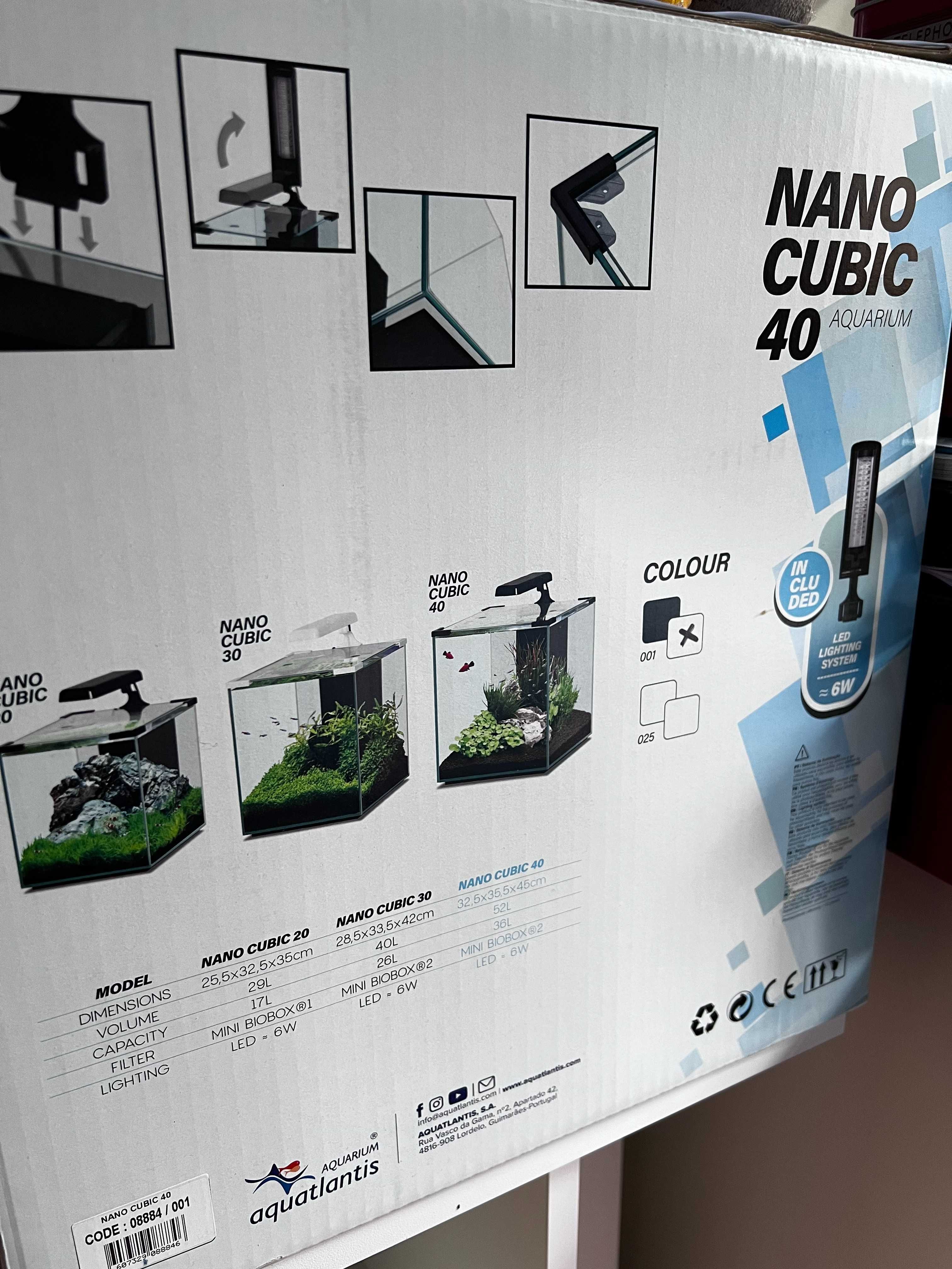 Aquário Aquatlantis Nano Cubic 40