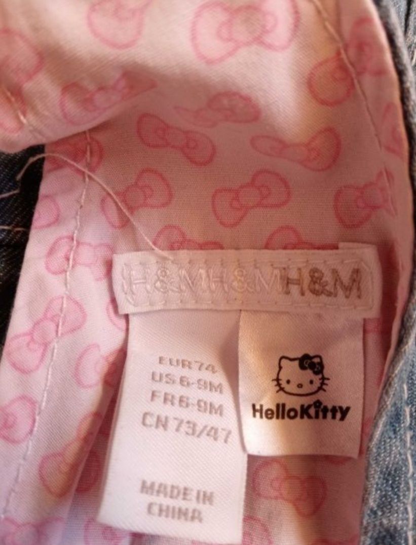 H&M Spódniczka na szelkach Hello Kitty roz 74