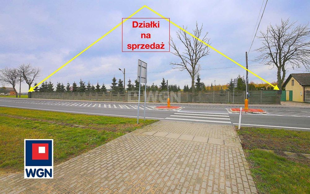 Wolin 14 km. Ogrodzony kompleks działek 5521m2 w centrum Brzozowa