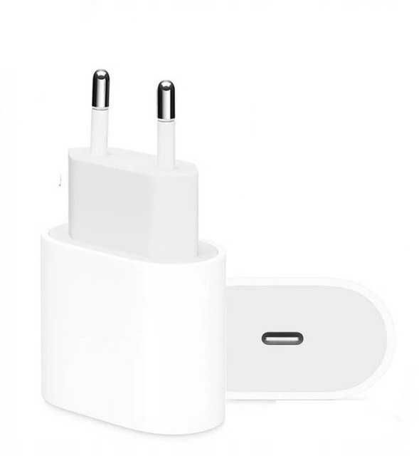 Zestaw Ładowarka + Kabel 1m USB typu C do Ładowania IPhona  Kostka 20W