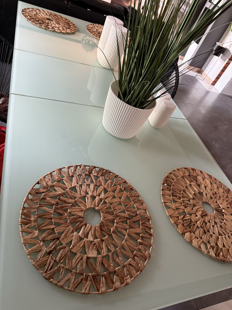 Stół szklany rozkładany 90x200 jadalnia salon glamour