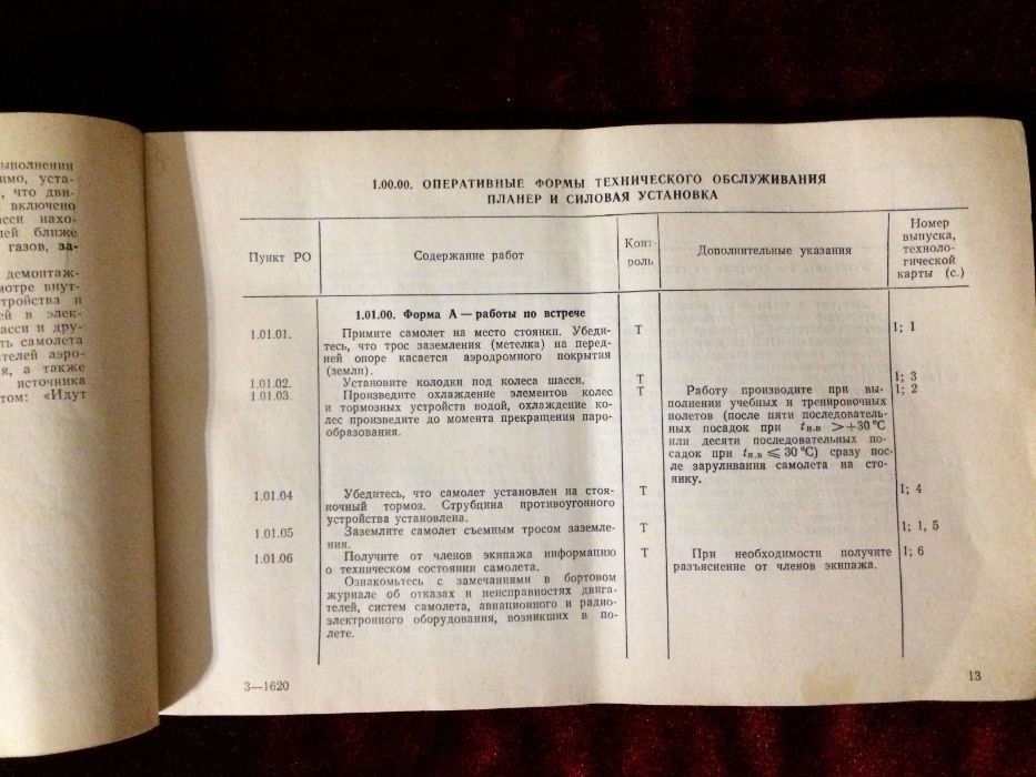 Регламент технического обслуживания самолет ЯК 40 и АН 2