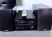 Mini wieża Yamaha CRX‑370D Pianocraft + kolumny NS‑BP112 Piano Black