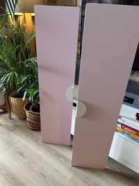 Fronty drzwi do szafy Ikea Smastad 30x120 cm z uchwytami jasny róż