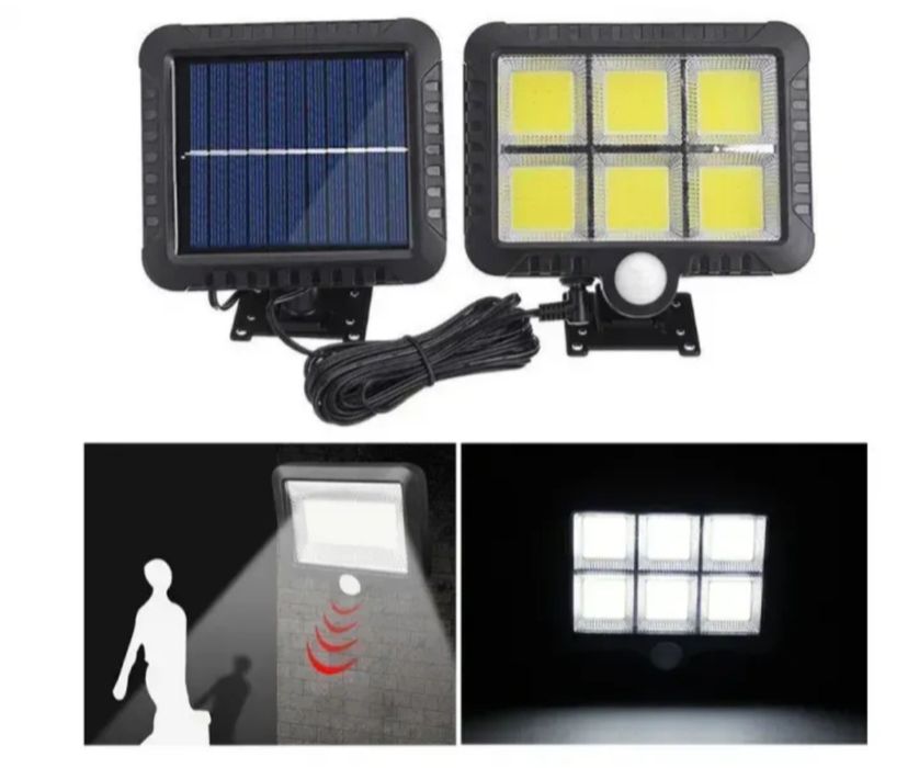 Вуличний ліхтар на сонячній батареї з датчиком руху