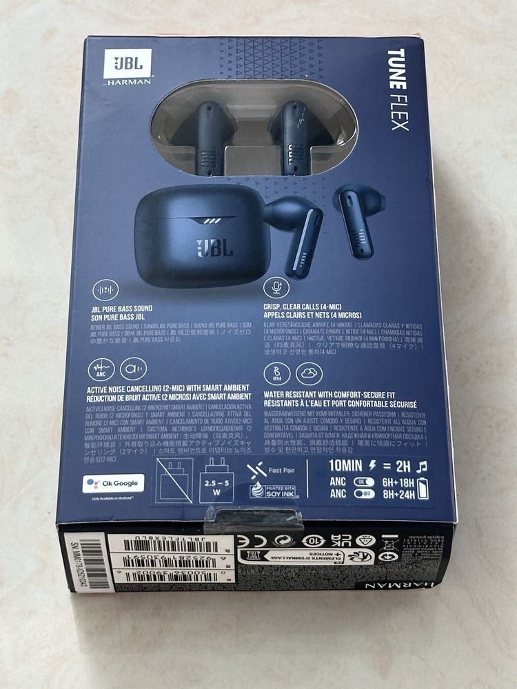 Бездротові навушники JBL Tune Flex Perfect Fit, сині