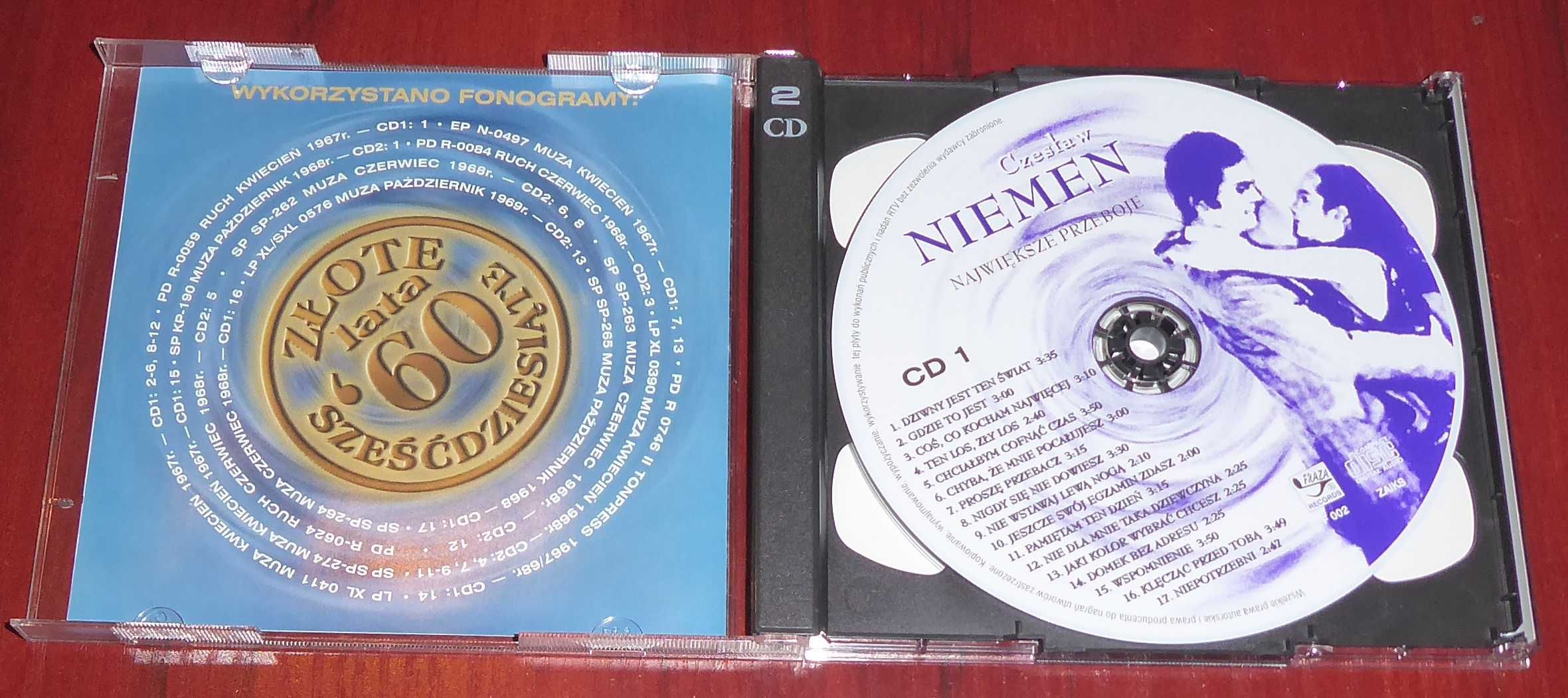 CZESŁAW NIEMEN Największe przeboje 2CD Fraza 1999