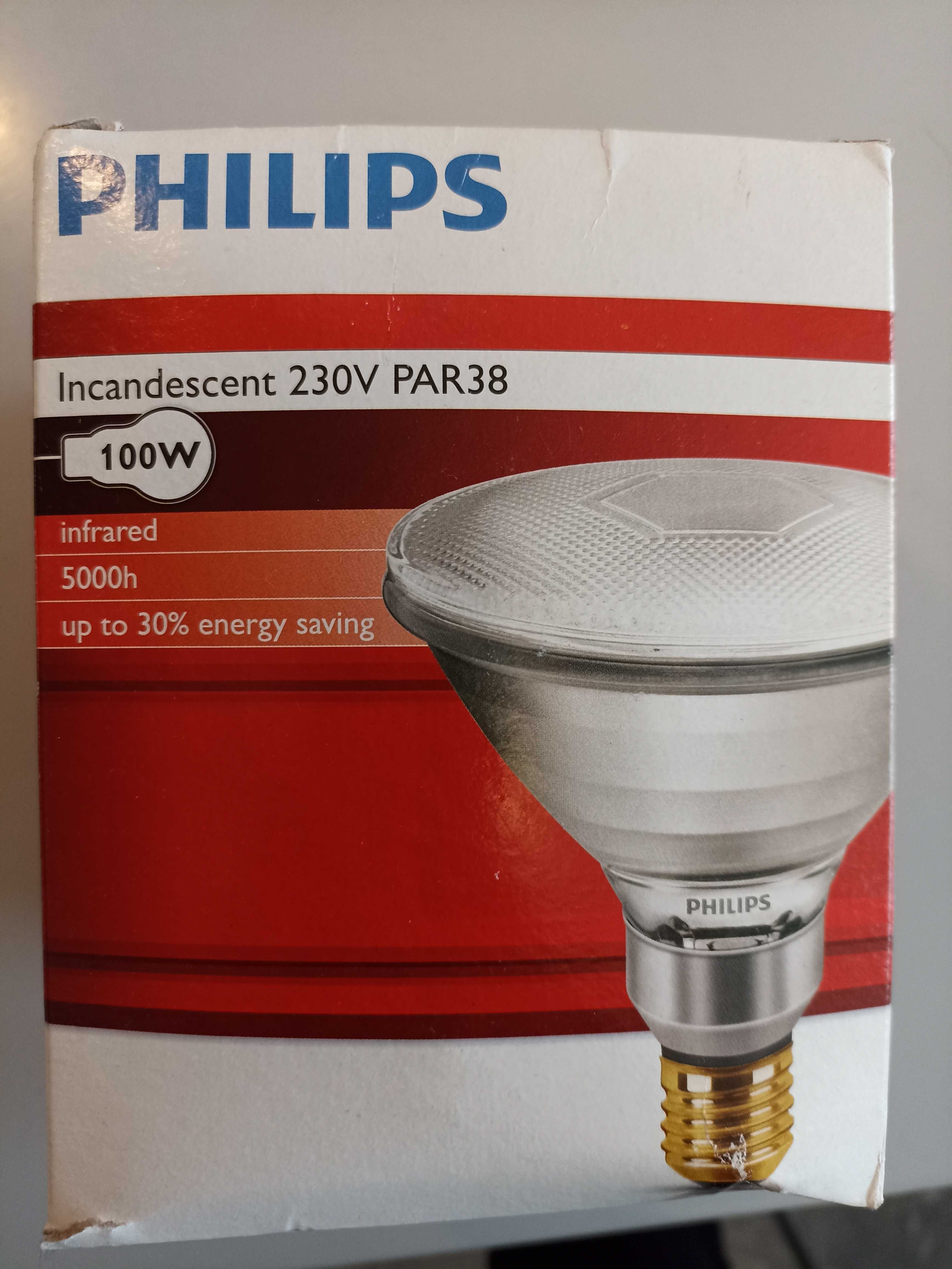 Лампа инфракрасная PHILIPS PAR38 IR 100W E27 230V CL