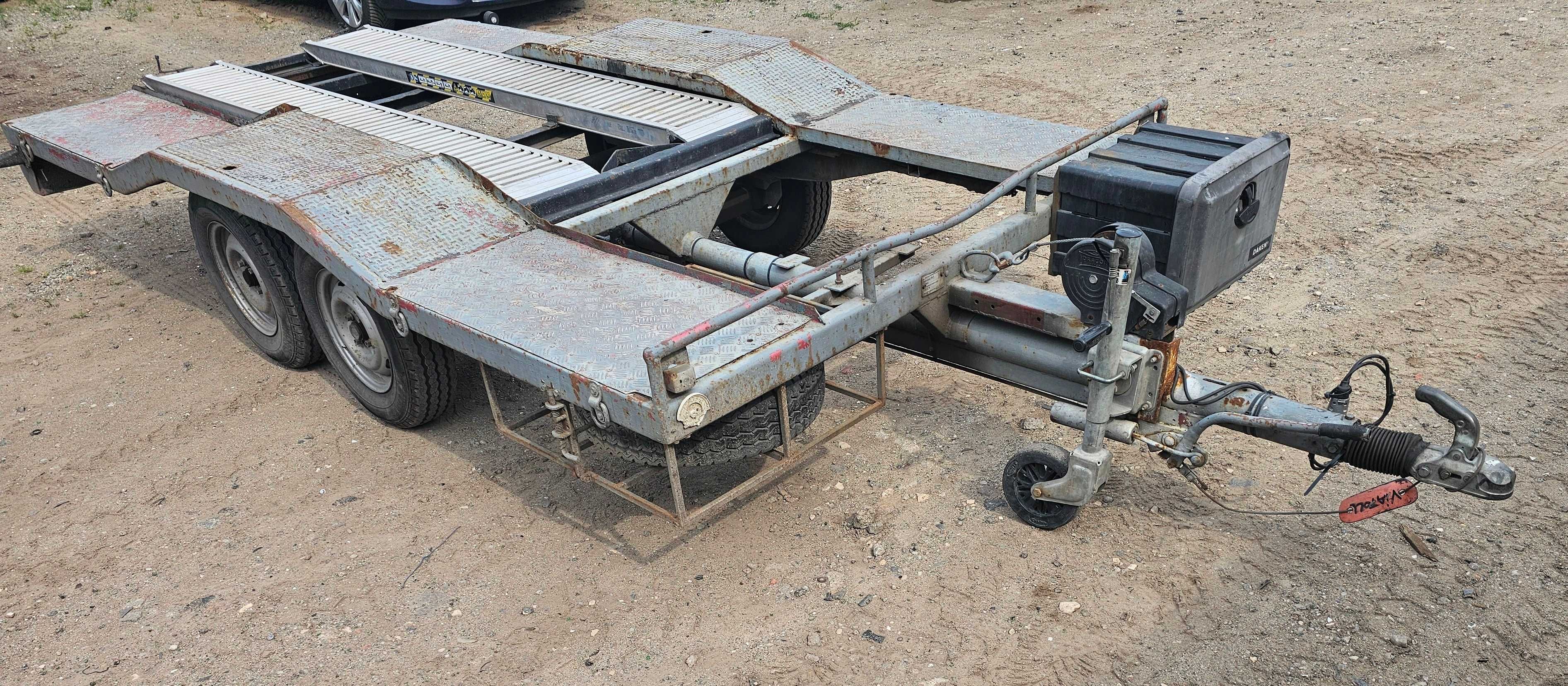 PRZYCZEPA LAWETA SAM Najazdy aluminium Lampy Dynamiczne
