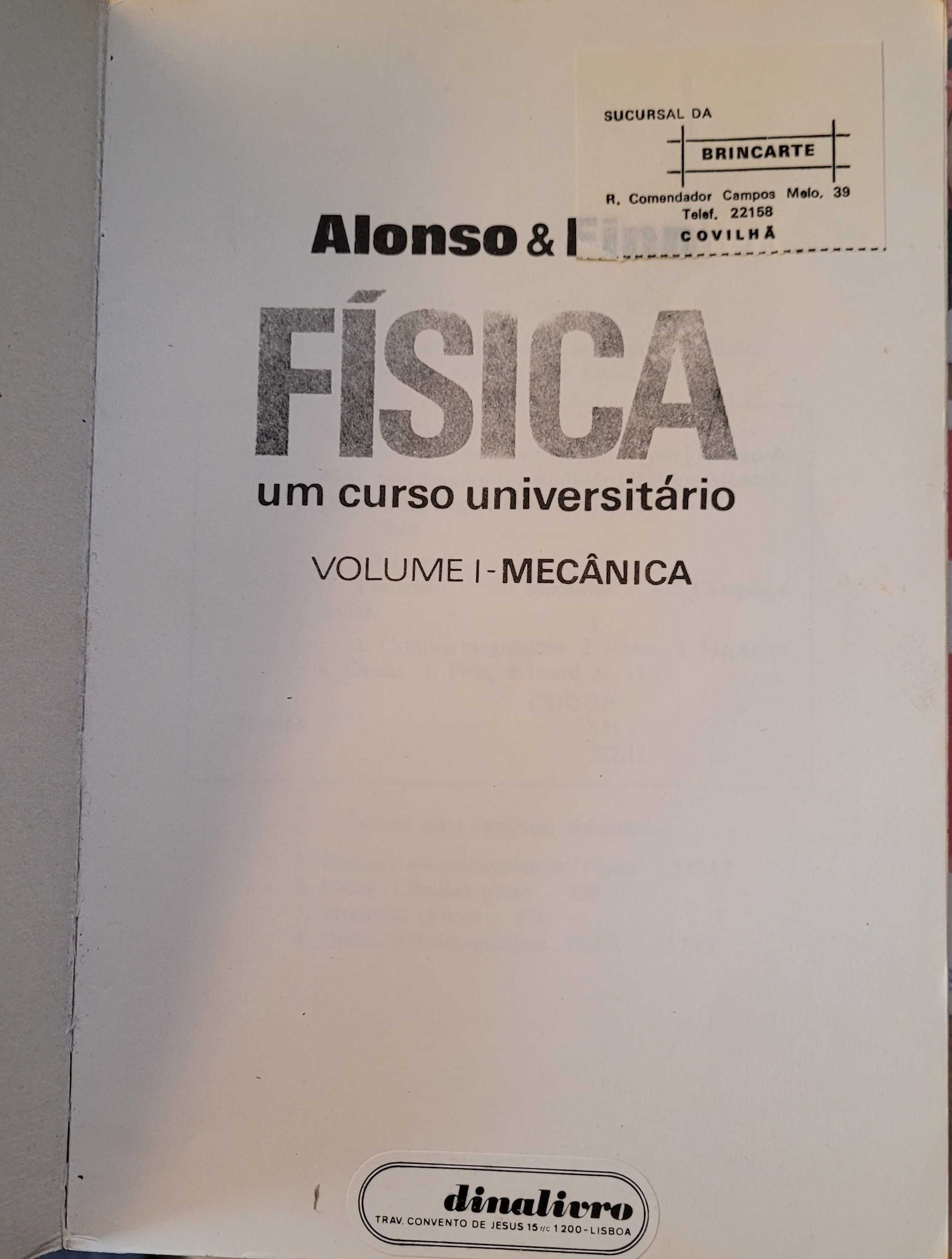 Livro "Física, um curso universitário I" Alonso & Finn