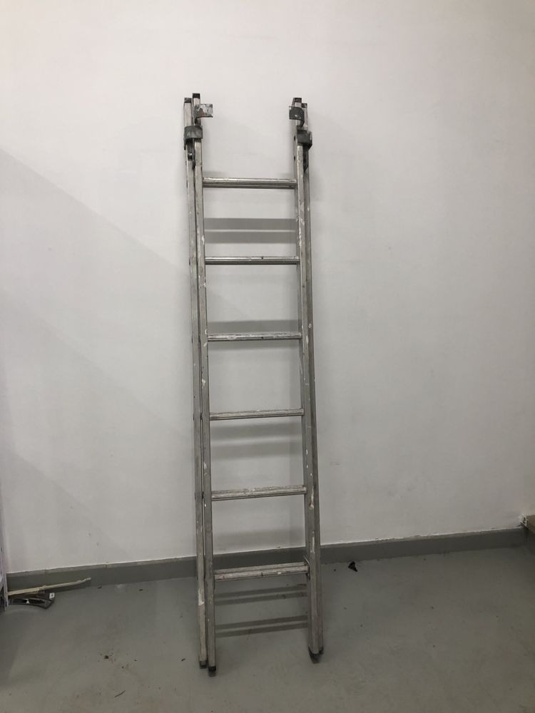 Escada dupla extensivel 12 degraus 3,48m