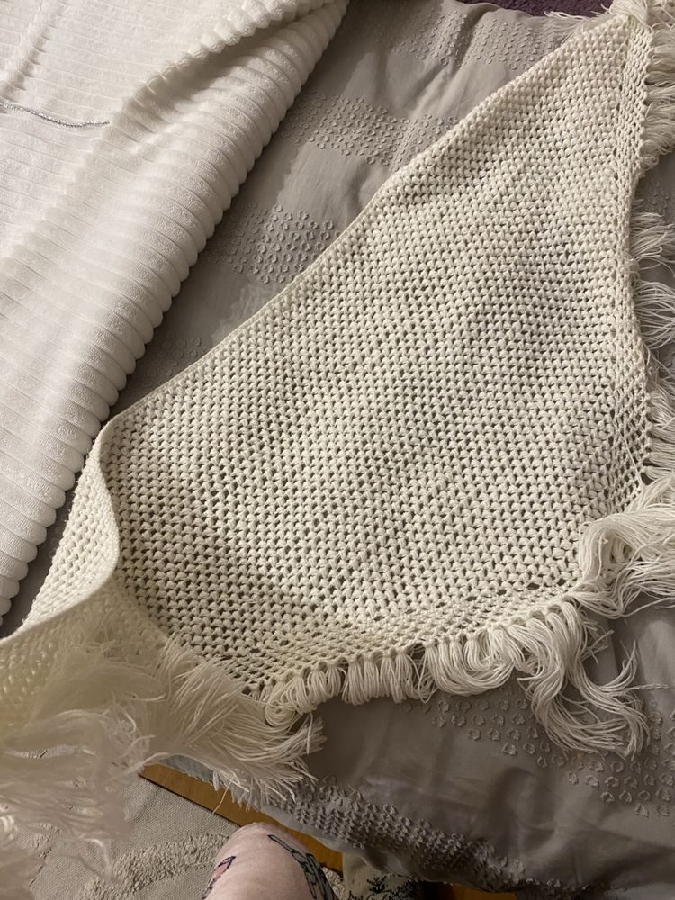 Xaile vintage feito à mão