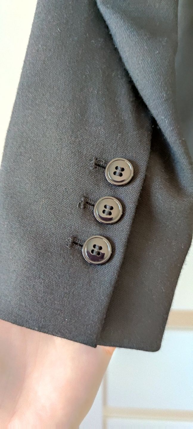 Elegancki żakiet marynarka H&M XS/34/6 40% wełna