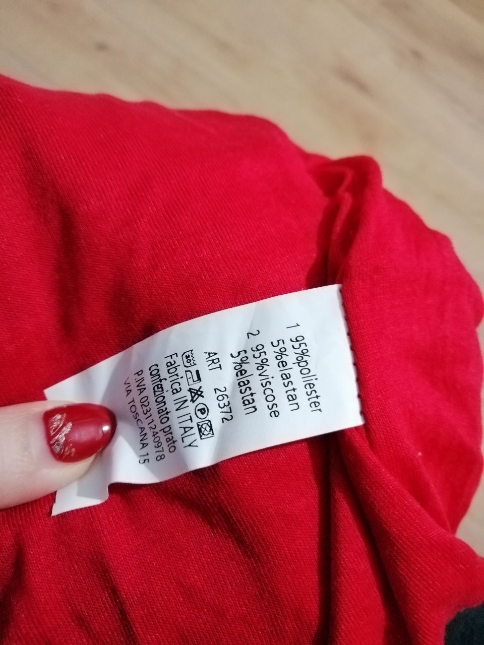 Sukienka czerwona srebrna cekinowa rozkloszowane rękawy xs s m L bal