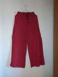 Calças largas com padrão polka dot