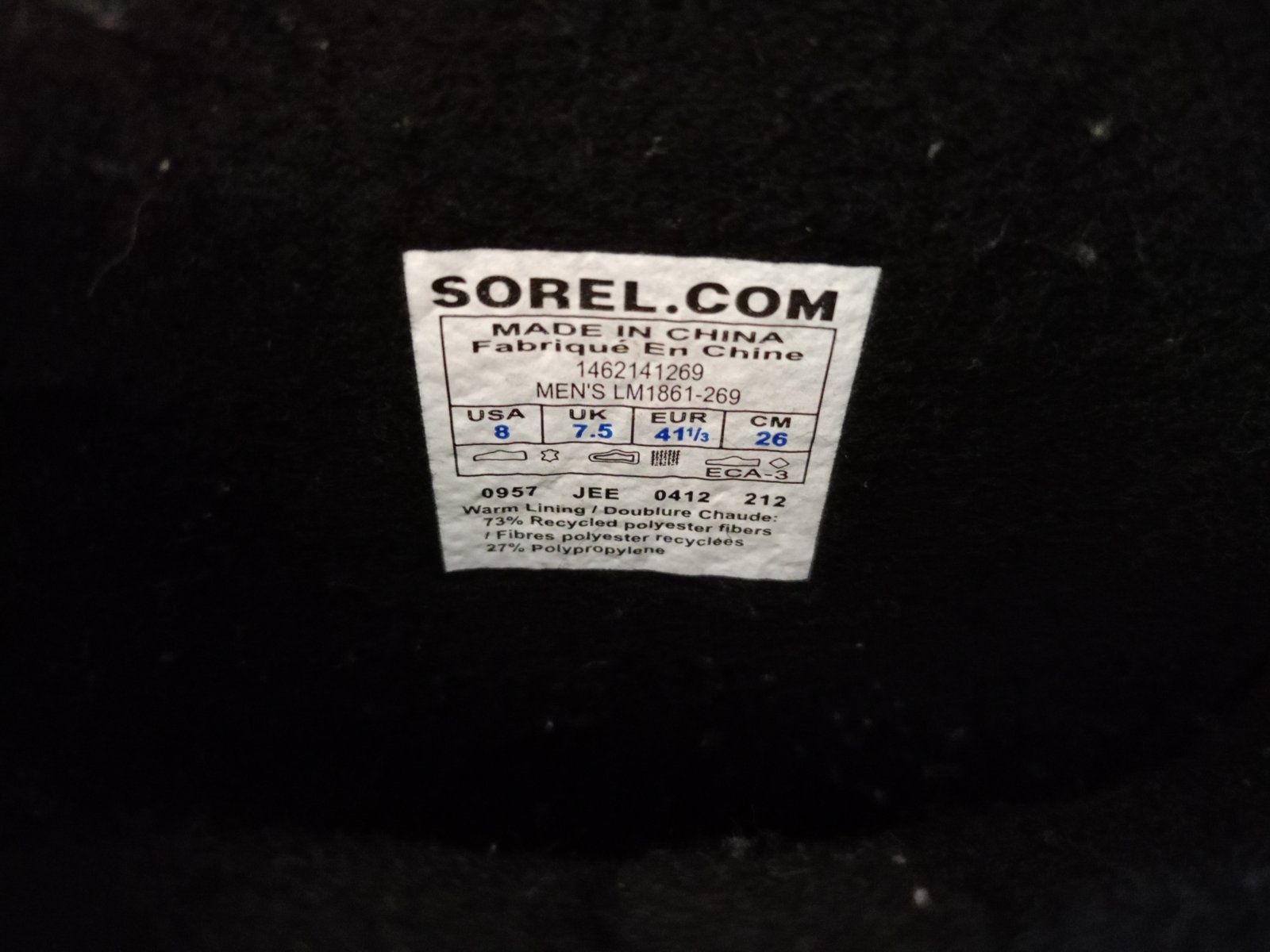 Всепогодные ботинки Sorel J.Crew 41 1/2( 26 см )