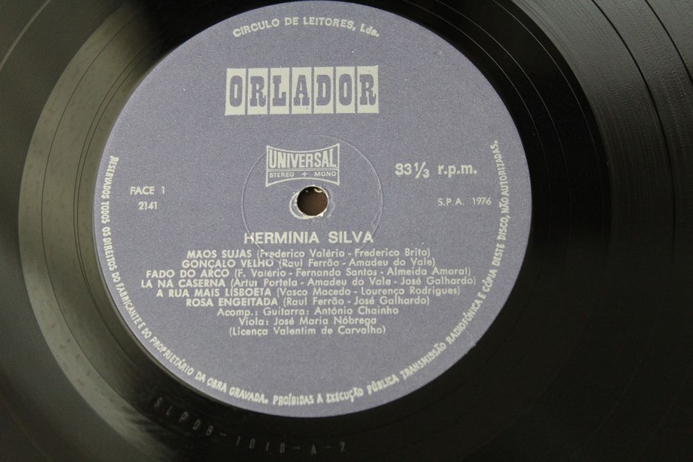 LP "Os Maiores Êxitos de Hermínia Silva" - Hermínia Silva, disco vinil