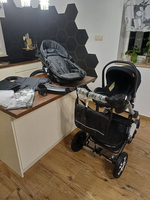 Wózek czarny kesser 3w1 nowy!