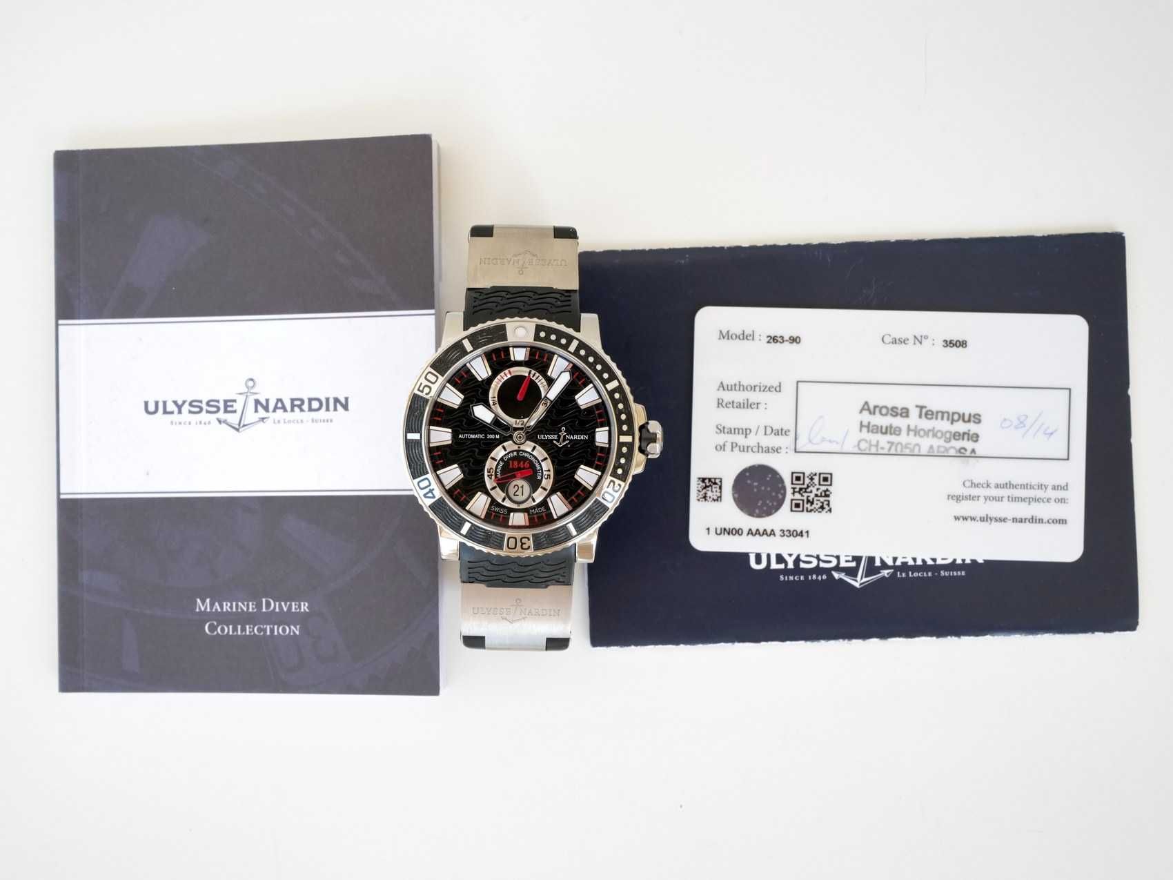 Ulysse Nardin Maxi Marine Diver 45mm Titanium Black Dial
