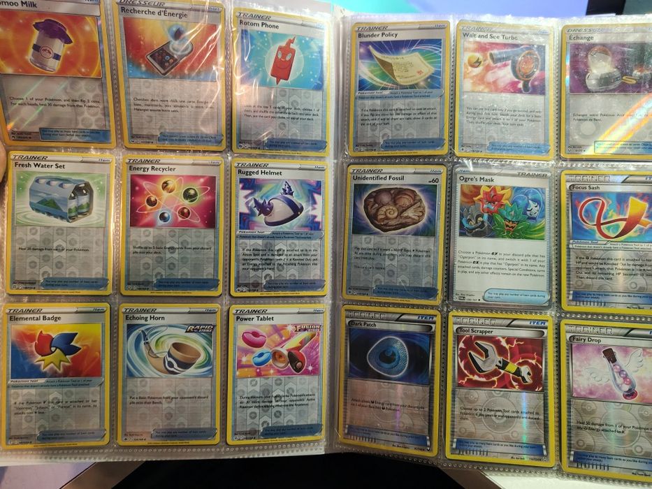 kolekcja 93 Karty Pokemon Trainer Item Holo