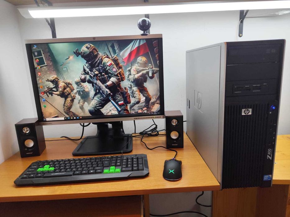 Komputer do grania i do pracy HP Z400. RX 470 4gb, SSD+HDD 1TB