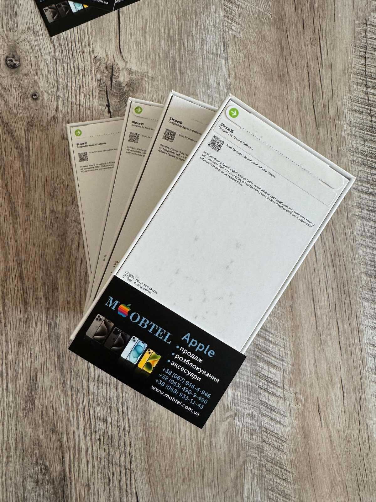 iphone 15 128 GB new black нові r sim физ лоток