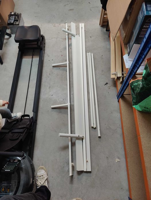 Estrutura de cama, branca/bege Vissle, 160x200 cm