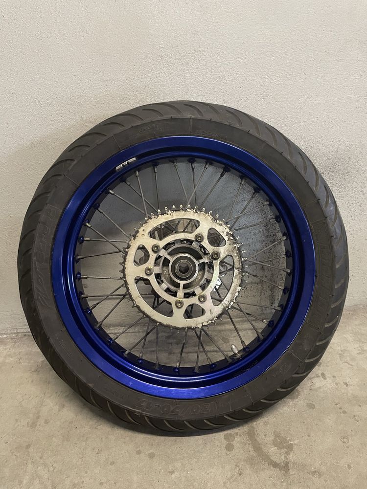 Suspensão dianteira + Rodas Supermotard Husqvarna 50 SMS (completas)
