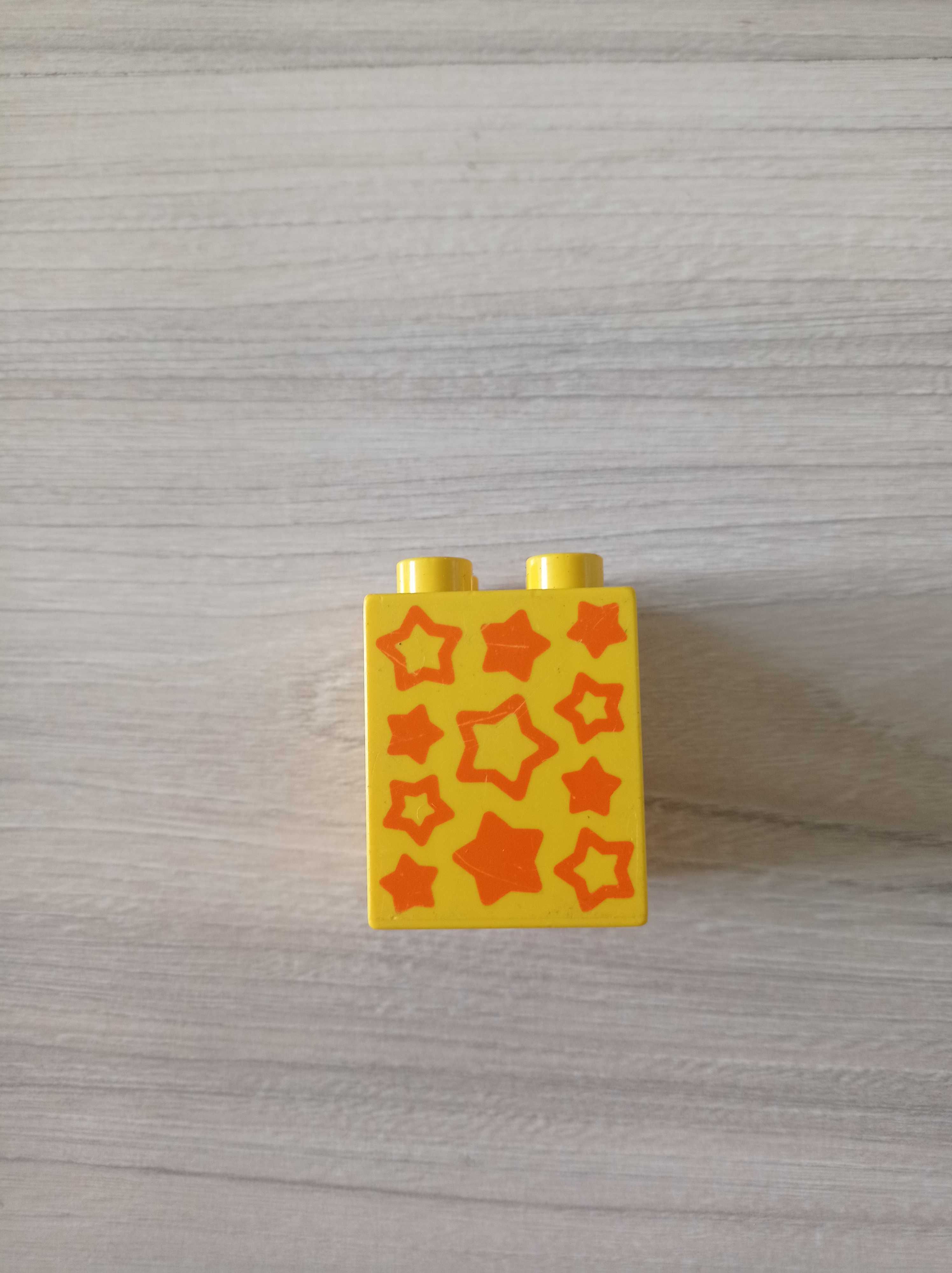 Klocki Lego Duplo 2x2 wysoki, 31110 - kolor żółty, gwiazdki (2)