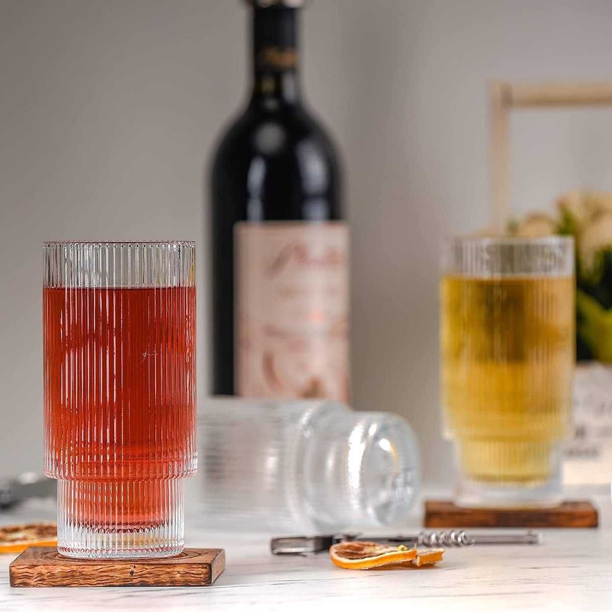 Nowe szklanki / szklanka / kubek / 310ml / 4szt / szklana rurka !2893!