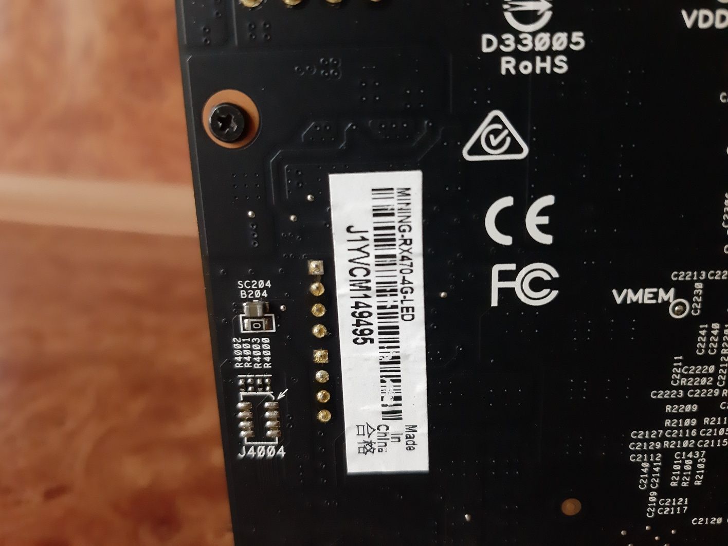Asus Radeon RX470 Mining LED 4GB GDDR5 (256bit) (1206/7000) (DVI)
