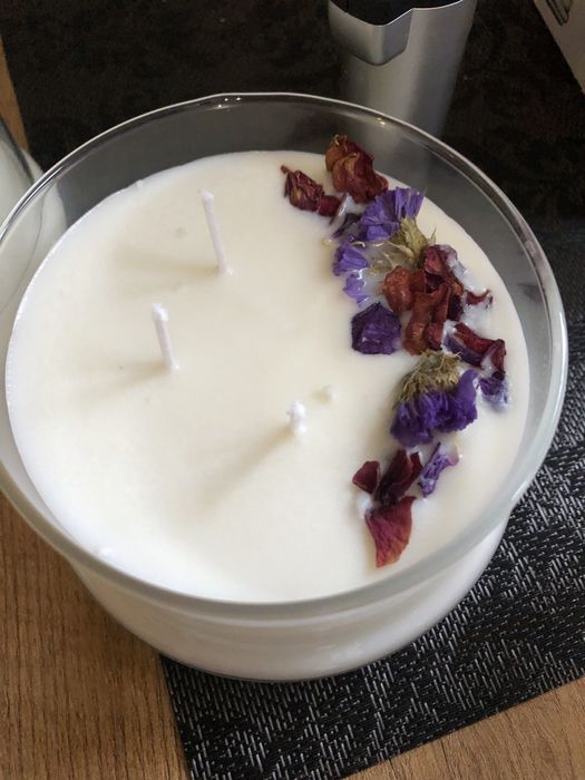 Świece w szkle z wosku sojowego,zapachowe